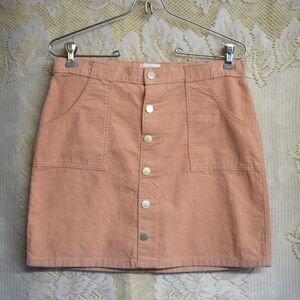 PLACE Girls Teens Size Youth 14 Ballet Pink Corduroy Skirt 100% Cotton Elastic